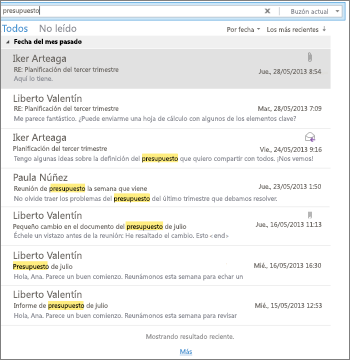 Resultados de Búsqueda avanzada