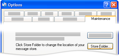 Cuadro de diálogo Opciones de Outlook Express