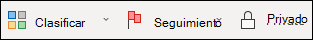 Agregar una categoría o marca de seguimiento