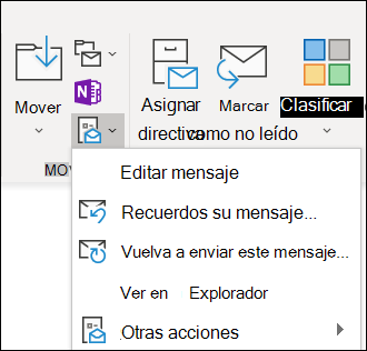 Puede reenviar un mensaje.