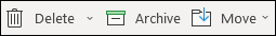 Elementos de menú Eliminar y Archivo