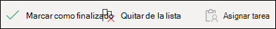 Realizar una acción en la tarea