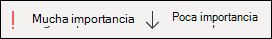 Establecer una importancia para la tarea