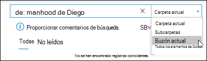 Seleccionar ámbito de búsqueda