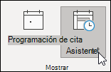 Mostrar asistente de programación