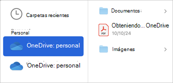 Seleccione la cuenta de almacenamiento en la nube para buscar los archivos que desea adjuntar al correo electrónico.