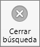 Botón Cerrar búsqueda