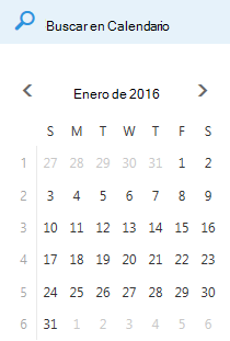 Cuadro Búsqueda de calendarios