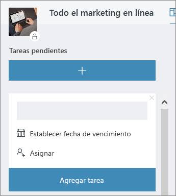 Agregar tareas