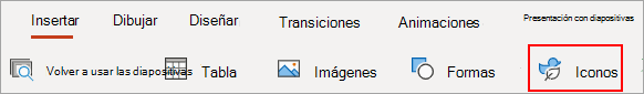 Seleccione Iconos.