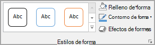 Estilos de forma