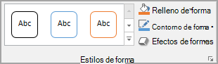 Grupo Estilos de forma de Word