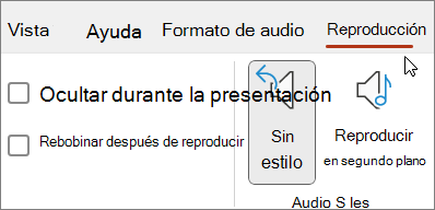 Imagen de reproducción de audio