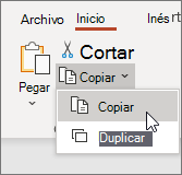 Copiar diapositiva