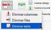 Comando Eliminar columna