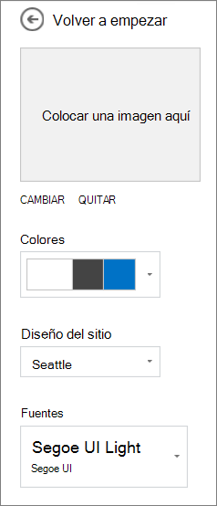 Personalizar el tema seleccionado