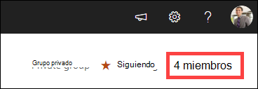 Miembros resaltados.