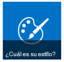 Botón de Whats your style de los iconos de Introducción