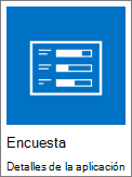 captura de pantalla del icono de encuesta