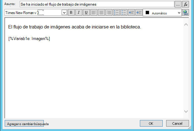 flujo de trabajo de imagen Email cuerpo del diagrama con imagen