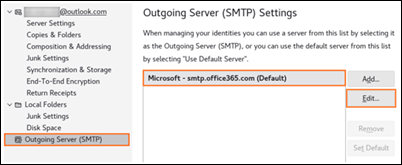 Autenticación moderna en Outlook Mozilla paso 2 C