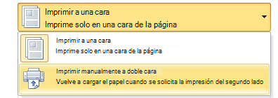 Impresión dúplex manual