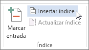 Insertar índice