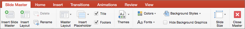Patrón de diapositivas de PowerPoint para Mac