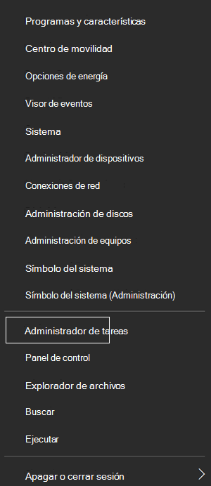 Administrador de tareas