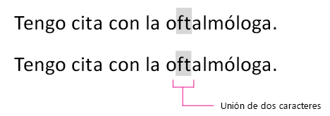 Ejemplo de ligadura