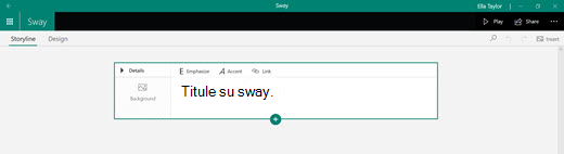 Título del Sway