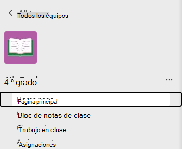 Captura de pantalla que muestra la página principal.
