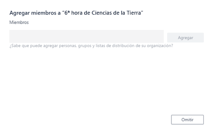 Agregar miembros.