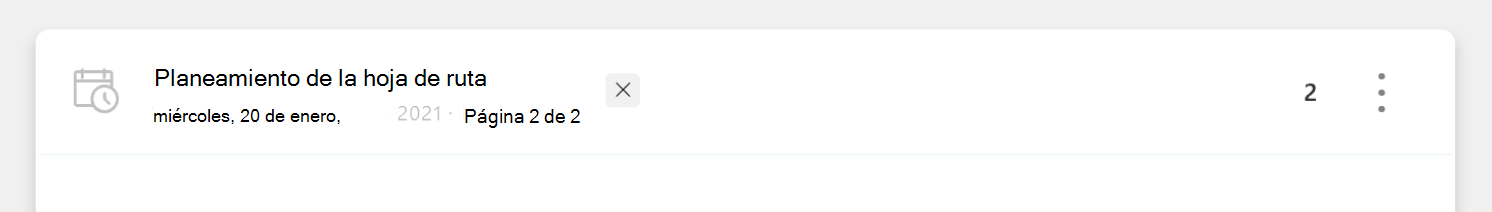 Quitar encabezado de reunión