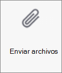 Botón Enviar archivos en OneDrive para Android