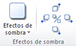 Grupo de efectos de sombra en Publisher 2010