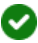 Icono de marca de verificación verde
