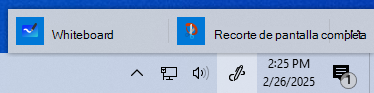 Captura de pantalla del Área de trabajo de Windows Ink en Windows 10.