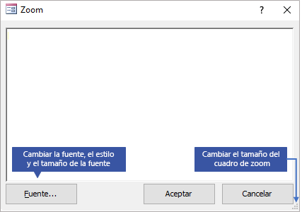 Usar el cuadro Zoom