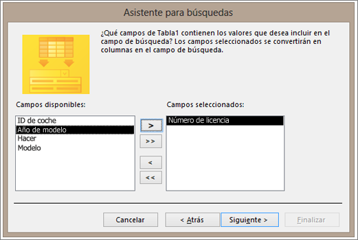Fragmento de pantalla del Asistente para búsquedas
