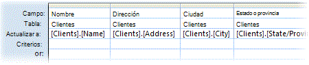 Una consulta que actualiza una tabla con los datos de otra tabla