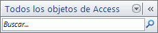 Barra de búsqueda del panel de navegación