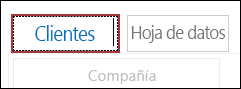 Título de vista de lista cambiado a Clientes