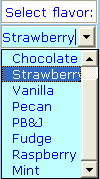 Ejemplo de un control de cuadro combinado ActiveX