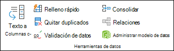 Validación de datos