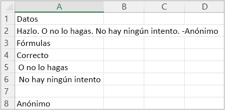 Resultados del ejemplo 5