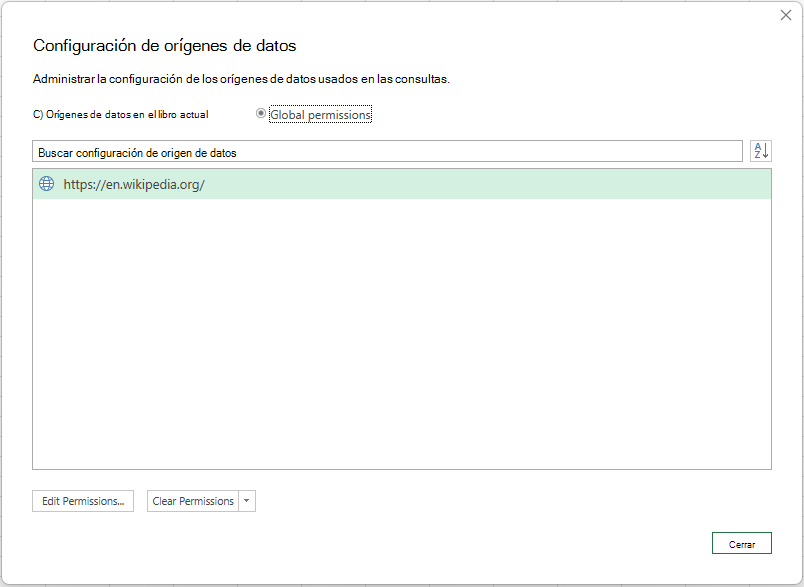 Importar la configuración de DS de funciones
