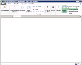 Ventana de PowerPivot