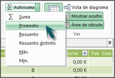 Autosuma de PowerPivot