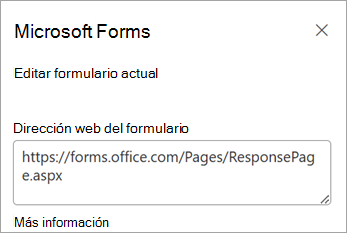 Seleccionar Editar formulario actual